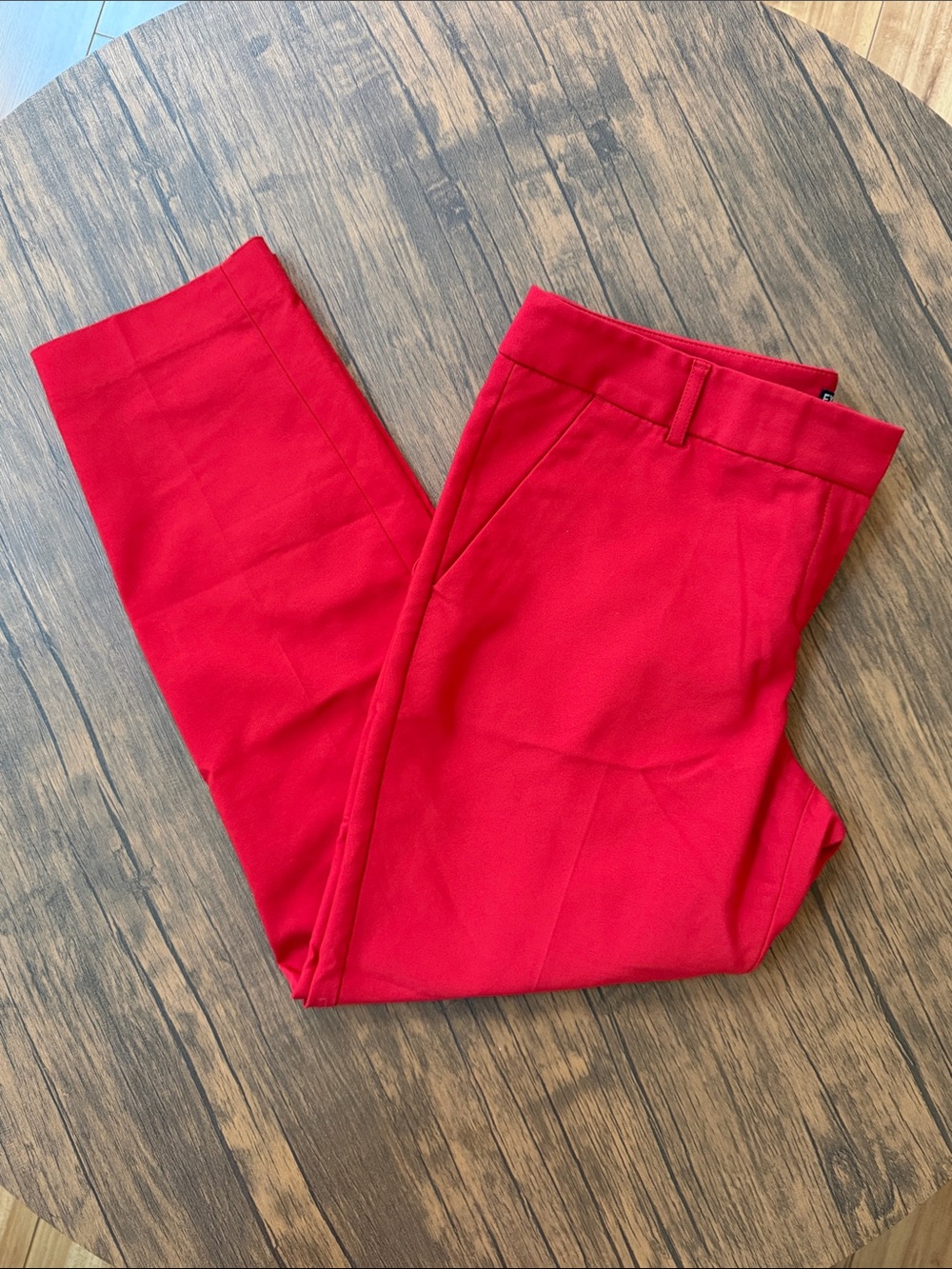 Express Columnist Red Ankle Dress Pants 10R Discontinued